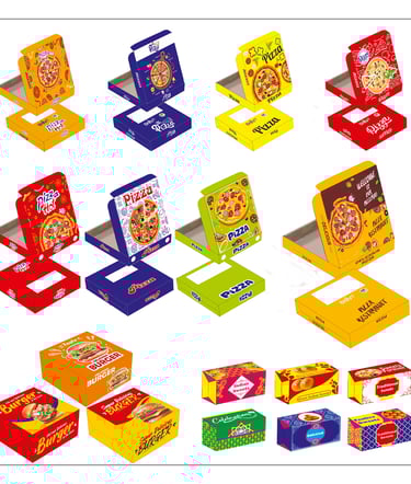 Pizza Burger and Sandwich Boxes