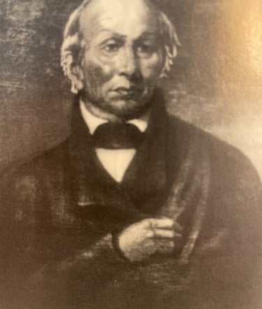 Chief Black Hawk attired to meet President Andrew Jackson