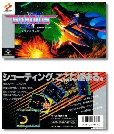 Gradius III 1990 Gênero: Ação » Tiro » Shoot-'Em Up, Desenvolvedora/Publicadora: Konami