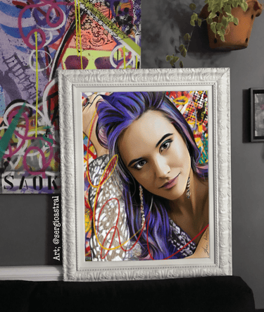 Pintura única em estilo Pop-Art para colecionadores de arte