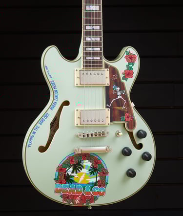Dead and Company hand-painted guitars - graffiti-garage by Nancy Elhallak