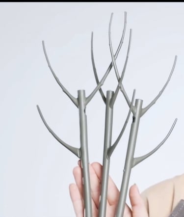 Branch-style plant support stakes used to stabilize indoor houseplant stems and encourage growth