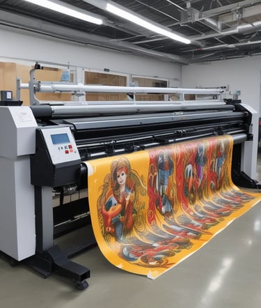 a large machine with a lot of papers on it