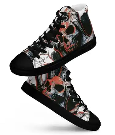 Ritual Outgrowth - skulls on a pair of shoes