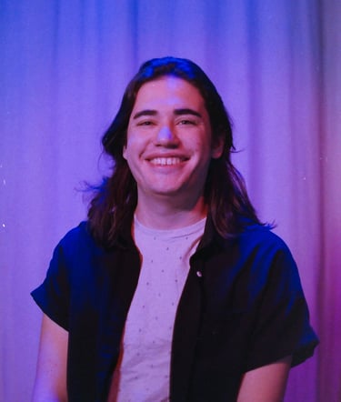 Sam Eads' headshot on Kodak Gold film