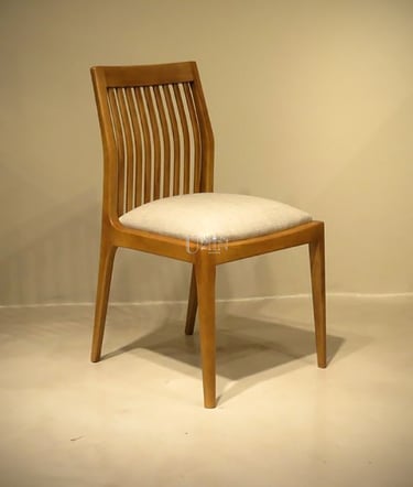 silla madera tapizada diseno