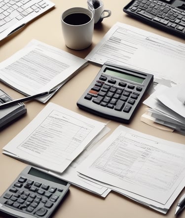 An advisor explaining tax deductions to a driver.