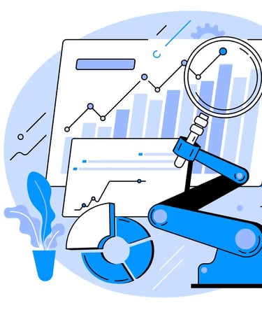 Local SEO audit and website analysis illustration