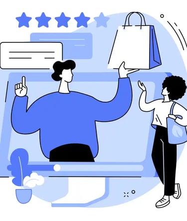 Customer reviews and trust signals for local SEO