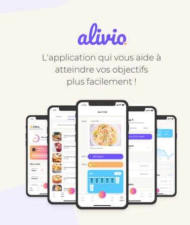 Visuel montrant l'application Alivio.