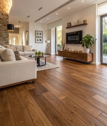 yapı dekorasyon projesinde laminant parke zemini