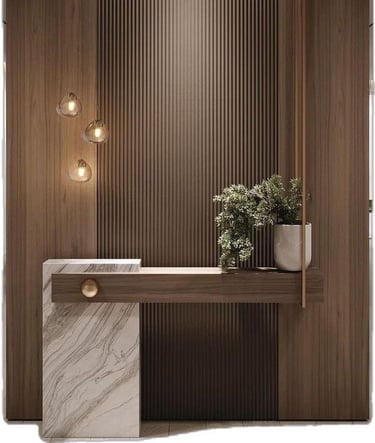 modern çizgilere sahip salon dekorasyonu