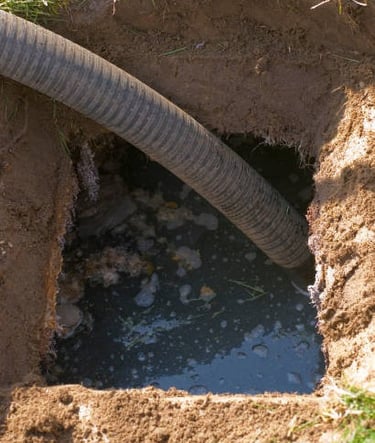 septic tank being serviced