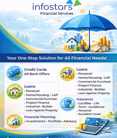 a flyer for a financial services business