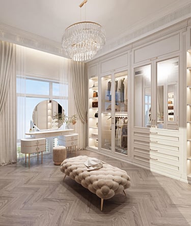 Champagne Château closet systems by SophieShop.