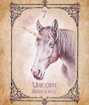 Unicorn from the Animal Spirit Oracle deck