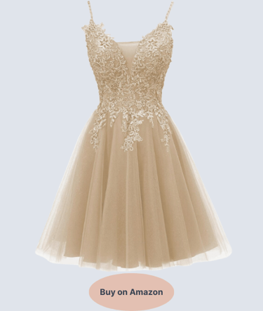 JAEDEN Prom Dress 2024 Short - Homecoming Dresses Tulle Lace Prom Dresses