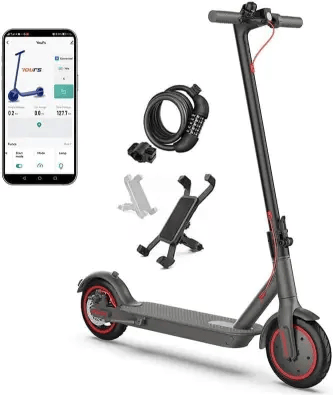 Qtzemuy W4 Pro - Grey Patinete eléctrico Plegable para Adultos de 8,5" 