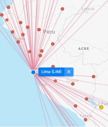 Flights from Lima to around Peru