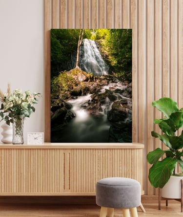 Canvas print from Nate Bowery Photography of Crabtree Falls along the Blue Ridge Parkway in NC