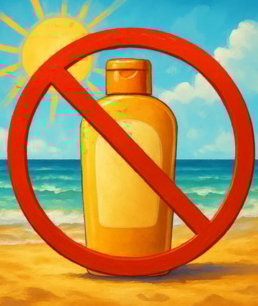 bloqueador solar prohibido