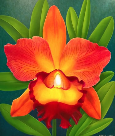 Iridescent Orange Cattleya