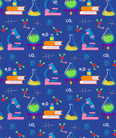 colorful chemistry pattern