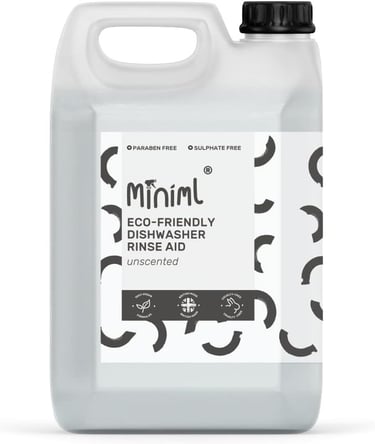 a bottle of deterant for eco - friendly dishwasher