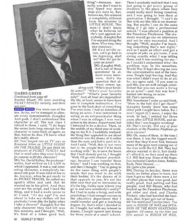 1995 Dabbs Greer interview in Scarlet Street page 50