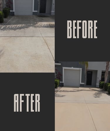 Driveway Pressure Washing Job done in Odessa, FL