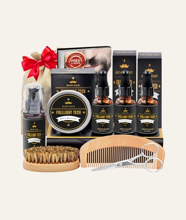 Beard Kit for Men Grooming - Sandalwood, Sweet Orange, Unscented