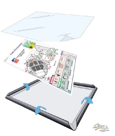 plan d'évacuation A3 clic-clac
