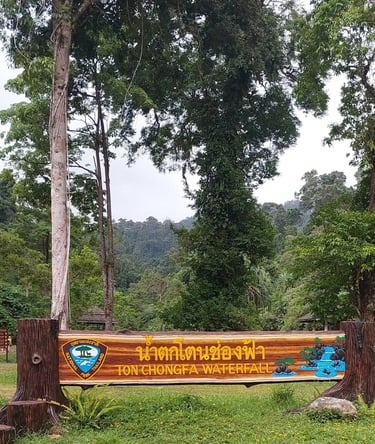 thailand khao lak ton chong fa waterfall lam ru