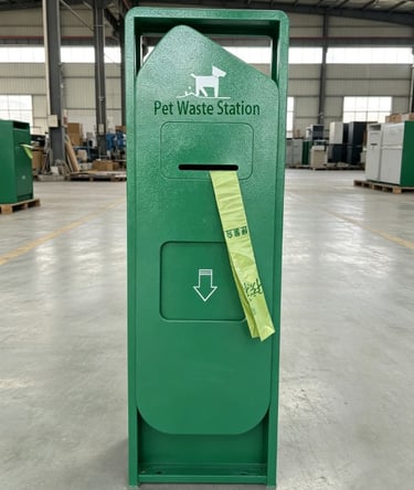 Custom Galvanized Steel Dog Waste Station Manufacturer 