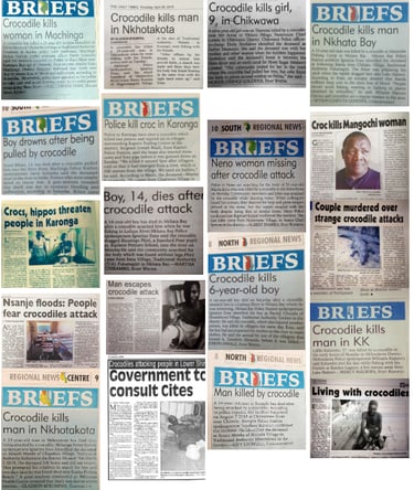 Crocodile Attacks in Malawi - The Real Crocodile Hunter - Ian Bartlett - Memoirs of a Real Crocodile