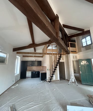 Creation mezzanine et rénovation totale hors peinture