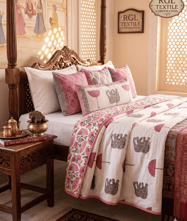 Rgl Textile Corporation Shop Exclusive Jaipur Dohars (Cotton Blanket)