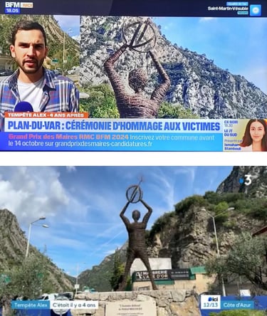 cérémonie tempête Alex l'homme debout de Wilfrid Bricourt