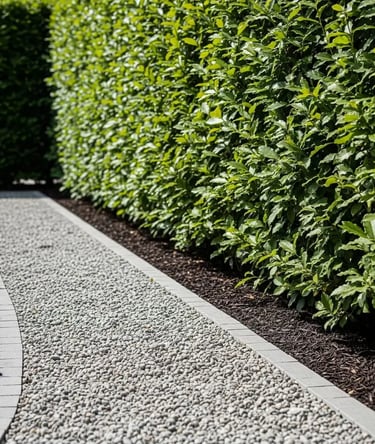 Seto formal de Laurel Laurus nobilis, elegancia siempreverde