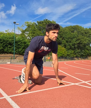 Départ en starting block