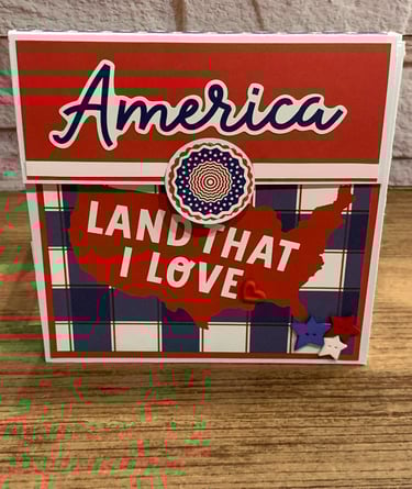 America-Themed 6" × 6" Photo Album