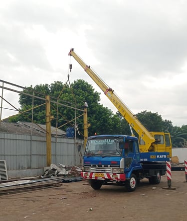 crane 7 ton siap untuk kontruksi