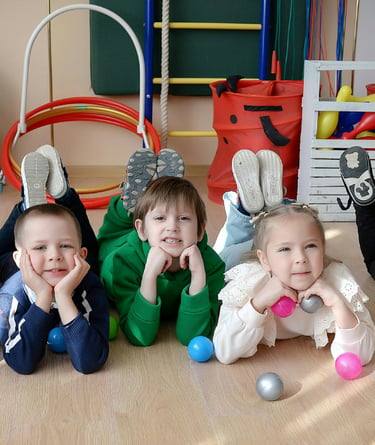kids in their classroom