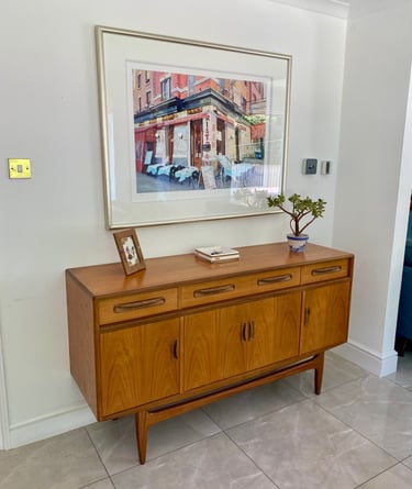 G Plan teak sideboard from the 1960s, beautifully restored, perfect for Vintage interiors MCM