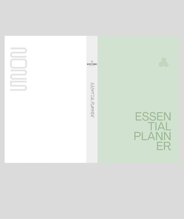 Acquista Essential Planner: Colore Soffio di Menta. Verde Menta, Grigio, Bianco