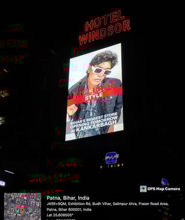 a hotel sign for a hotel in india