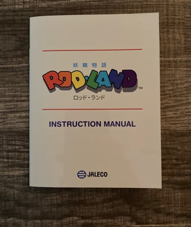Retro-Bit Rod-Land NES Manual Front
