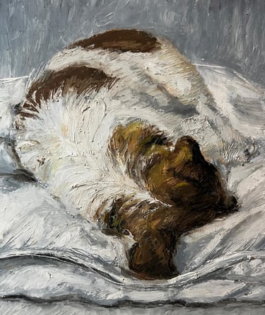 Oil pastel on paper