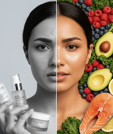 a woman with beautyful skin 