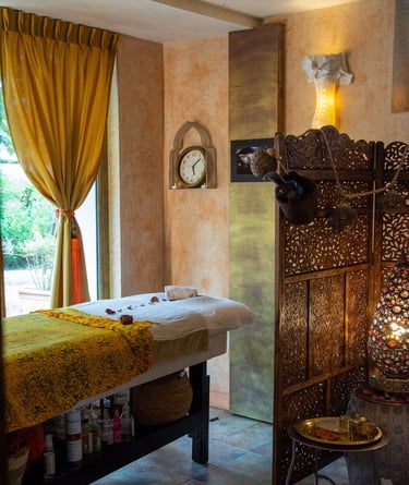 Massage après le hammam